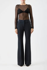 Troth Knit Top in Black Merino Wool