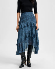 Graeme Silk Midi Skirt