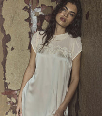 PERLE DRESS -- VANILLA