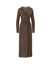 Neomie Metallic Midi Dress