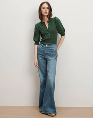 Coralee Puff-Sleeve Top