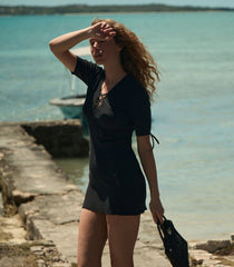 FAYBELLE DRESS -- NAVY