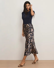 Clover Paisley Midi Skirt