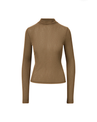 Wyeth Ribbed Turtleneck Top