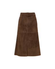 Alexie Suede Midi Skirt