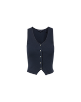 Hoorne Button-Down Tank Top