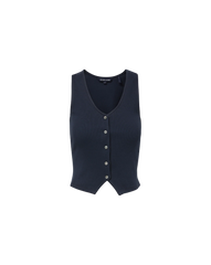 Hoorne Button-Down Tank Top