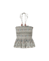 Damsey Smocked Halter Top