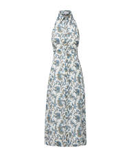 Mackey Paisley Halter Midi Dress