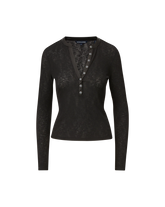 Drexler Ribbed Henley Top