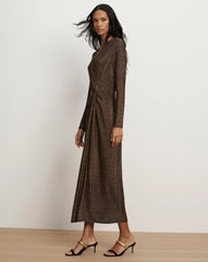 Neomie Metallic Midi Dress