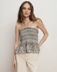 Damsey Smocked Halter Top