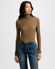 Wyeth Ribbed Turtleneck Top