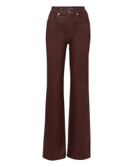 Crosbie Coated Slim Wide-Leg Jean