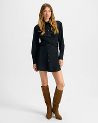 Ellers Mini Wrap Shirtdress
