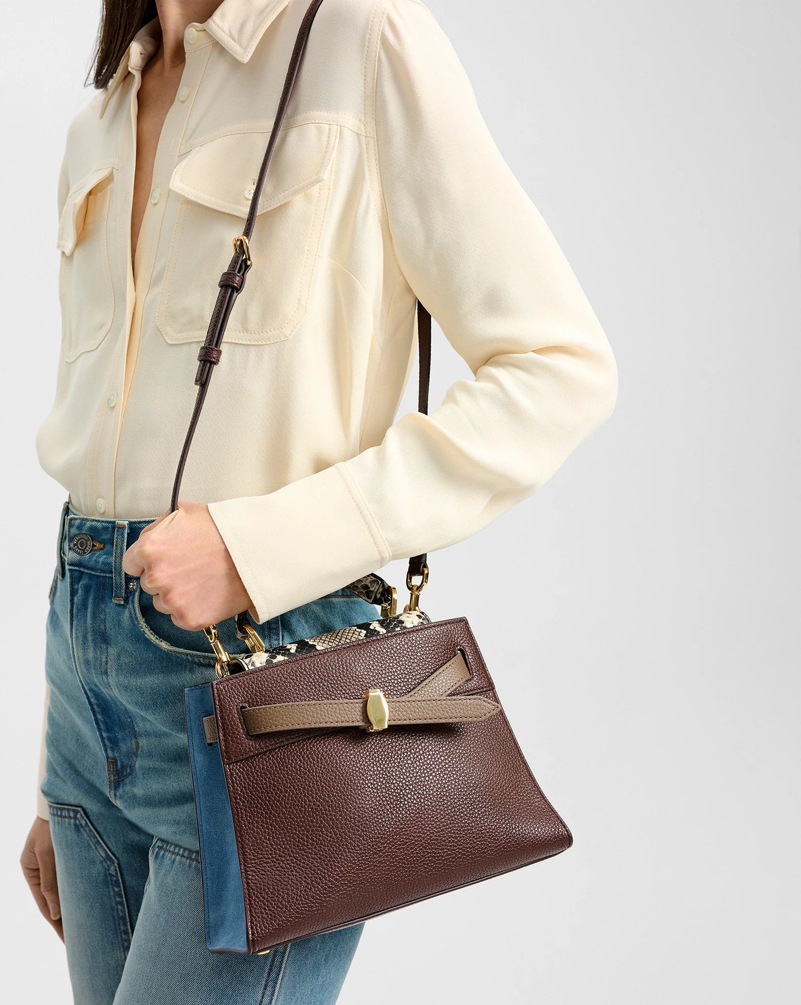 Veronica Beard Dash Top-Handle Bag