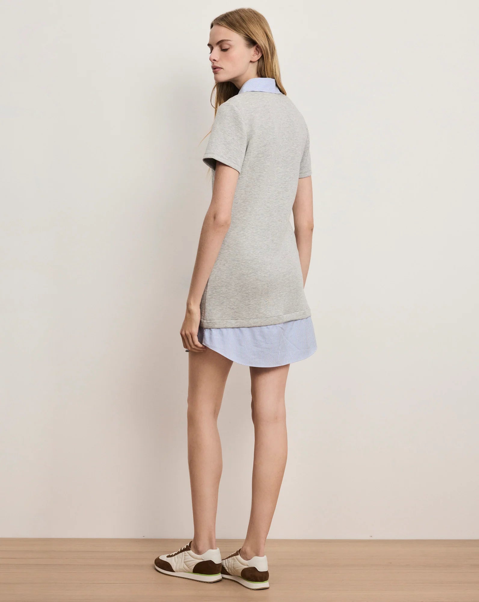 Kenwood Mixed-Media Mini Dress