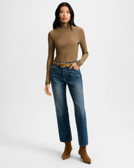 Wyeth Ribbed Turtleneck Top