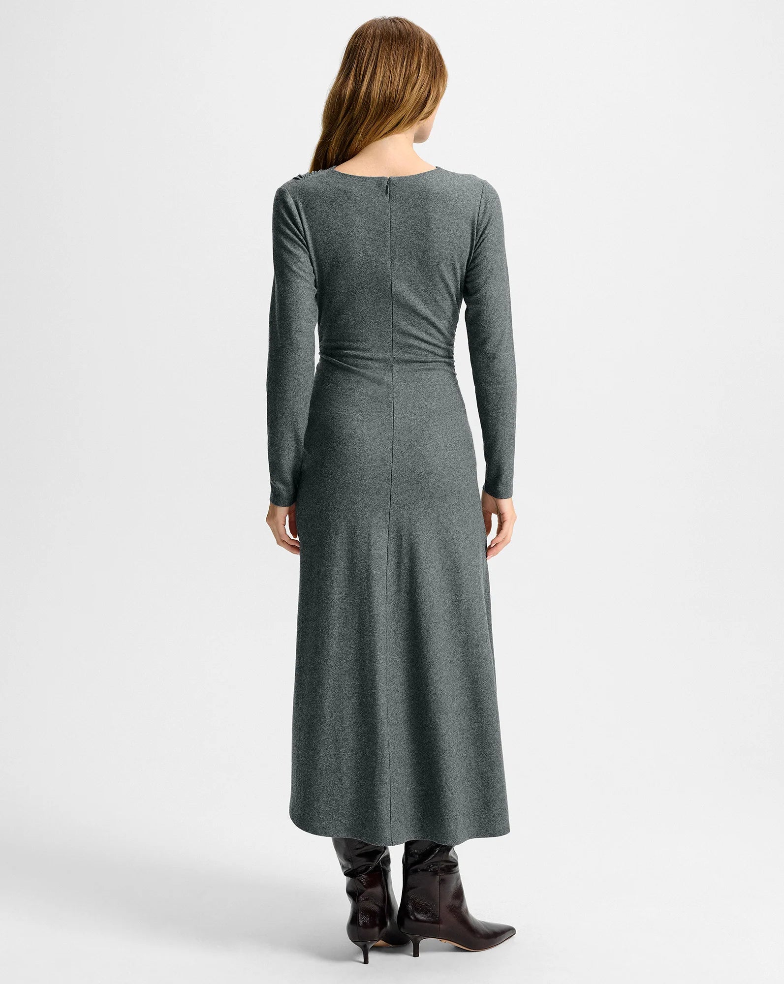 Theodora Wool Midi Dress