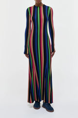 Affinity Knit Maxi Dress in Multi Cashmere Silk