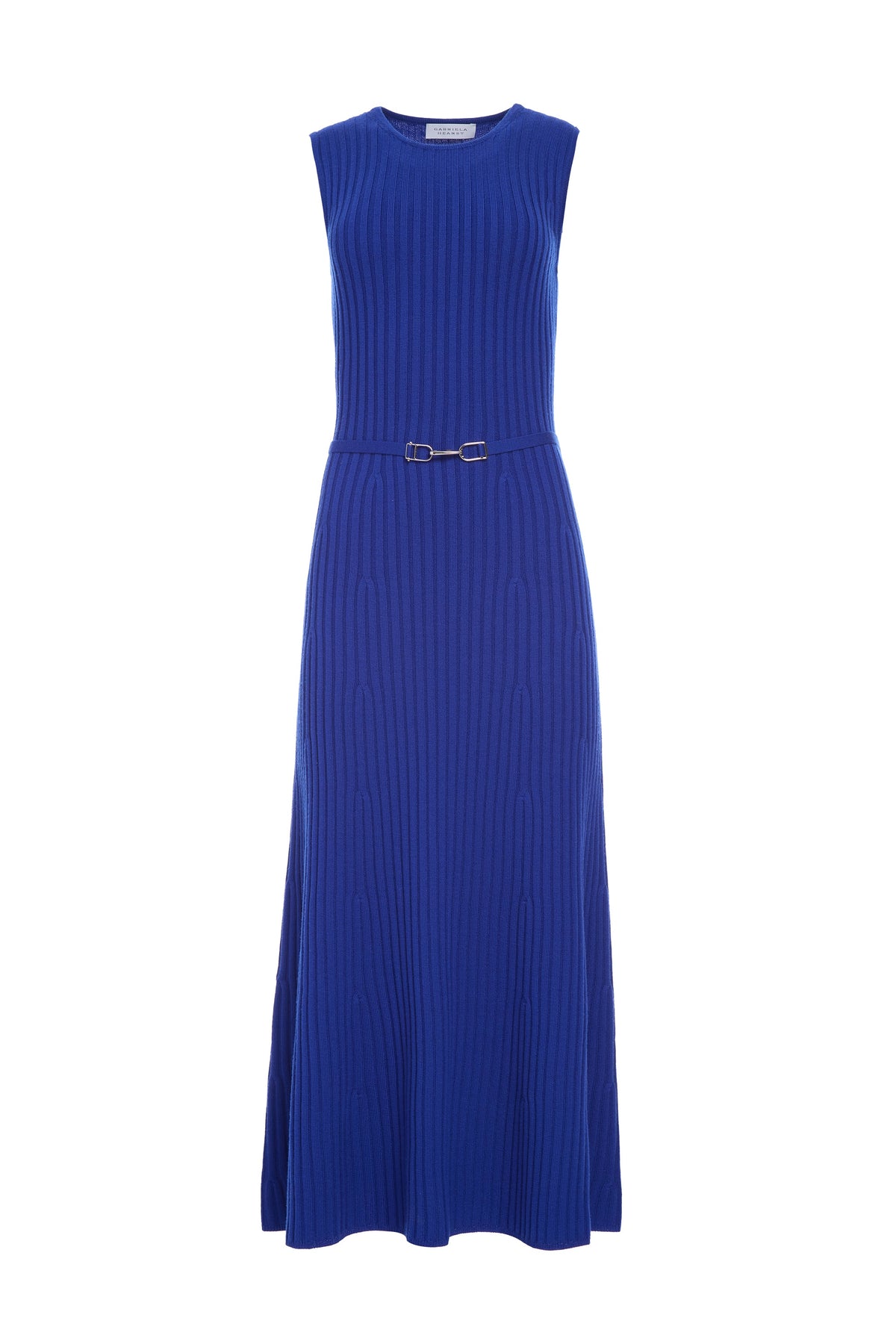 Meier Knit Midi Dress in Cobalt Merino Wool Cashmere