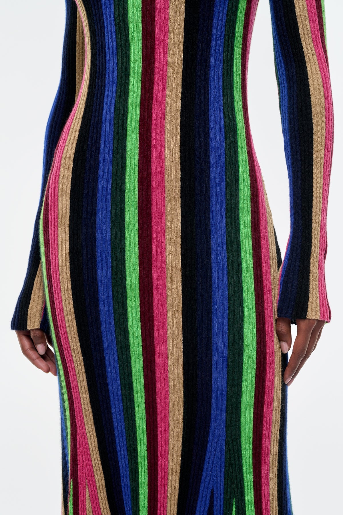 Affinity Knit Maxi Dress in Multi Cashmere Silk