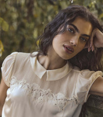 PERLE DRESS -- VANILLA