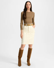 Rian Denim Midi Skirt