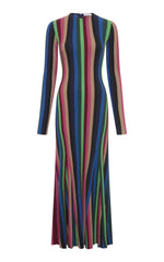 Affinity Knit Maxi Dress in Multi Cashmere Silk