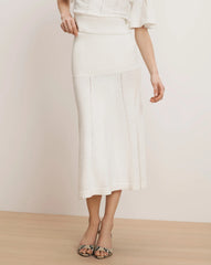 Cazian Knit Midi Skirt