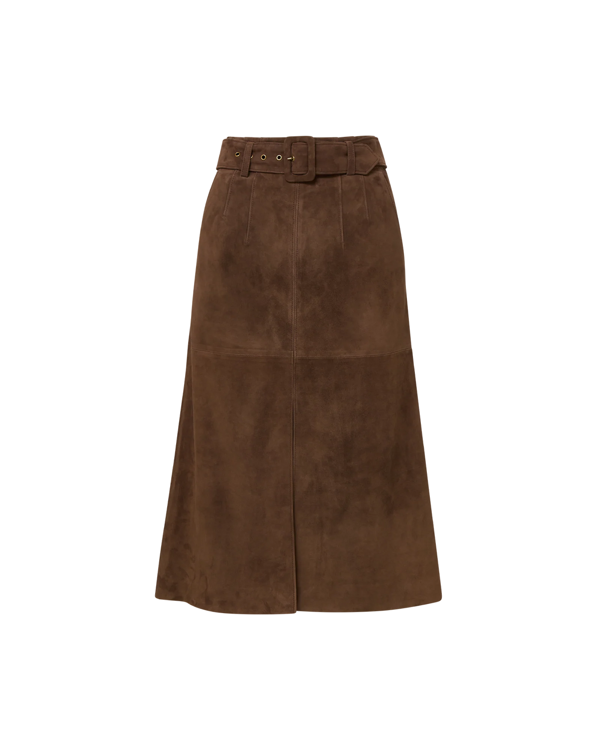 Alexie Suede Midi Skirt