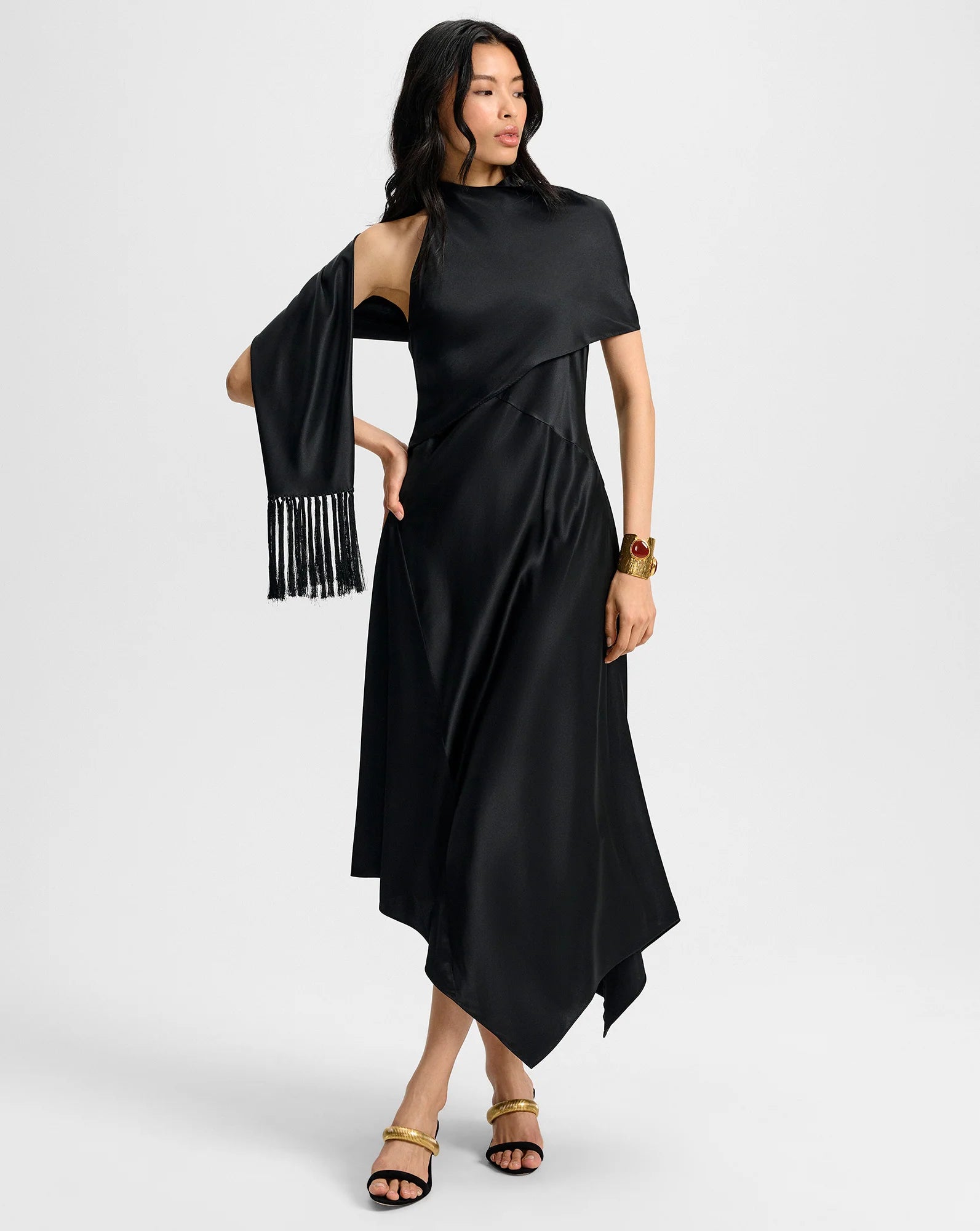 Wyndham Silk Midi Dress