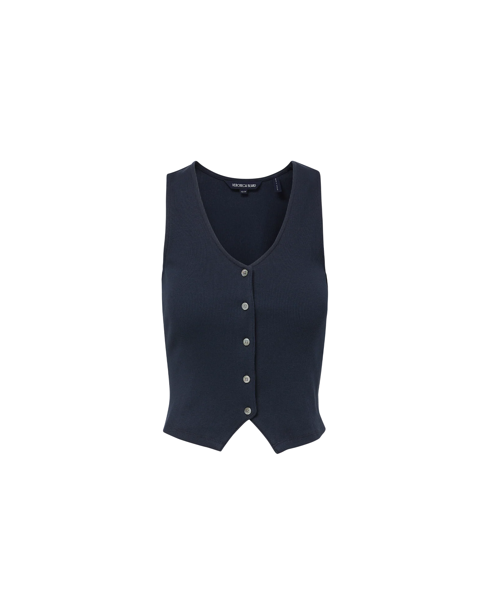 Hoorne Button-Down Tank Top