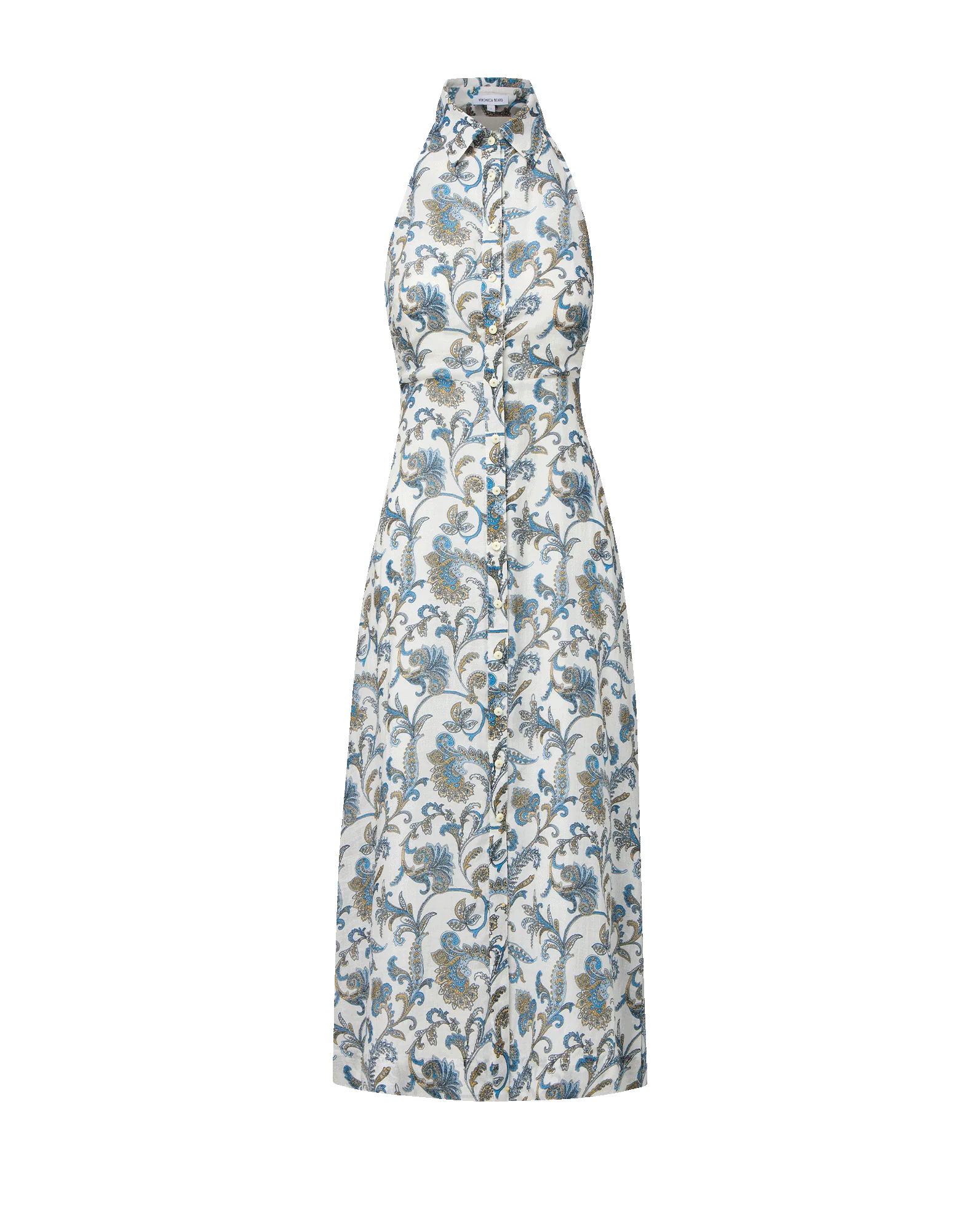 Mackey Paisley Halter Midi Dress