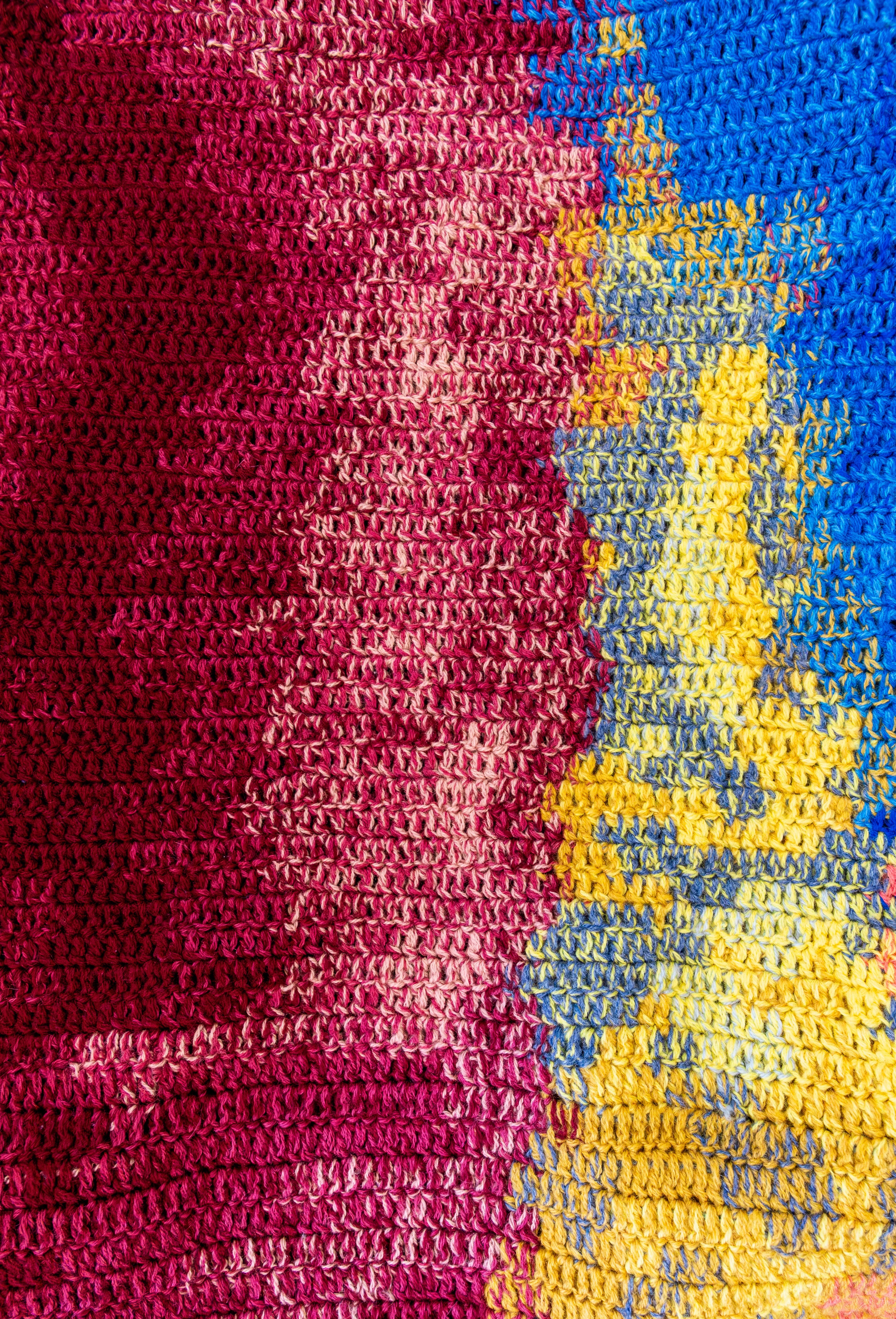 June Crochet Maxi Dress in Aurora Multi Cashmere