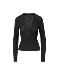 Drexler Ribbed Henley Top