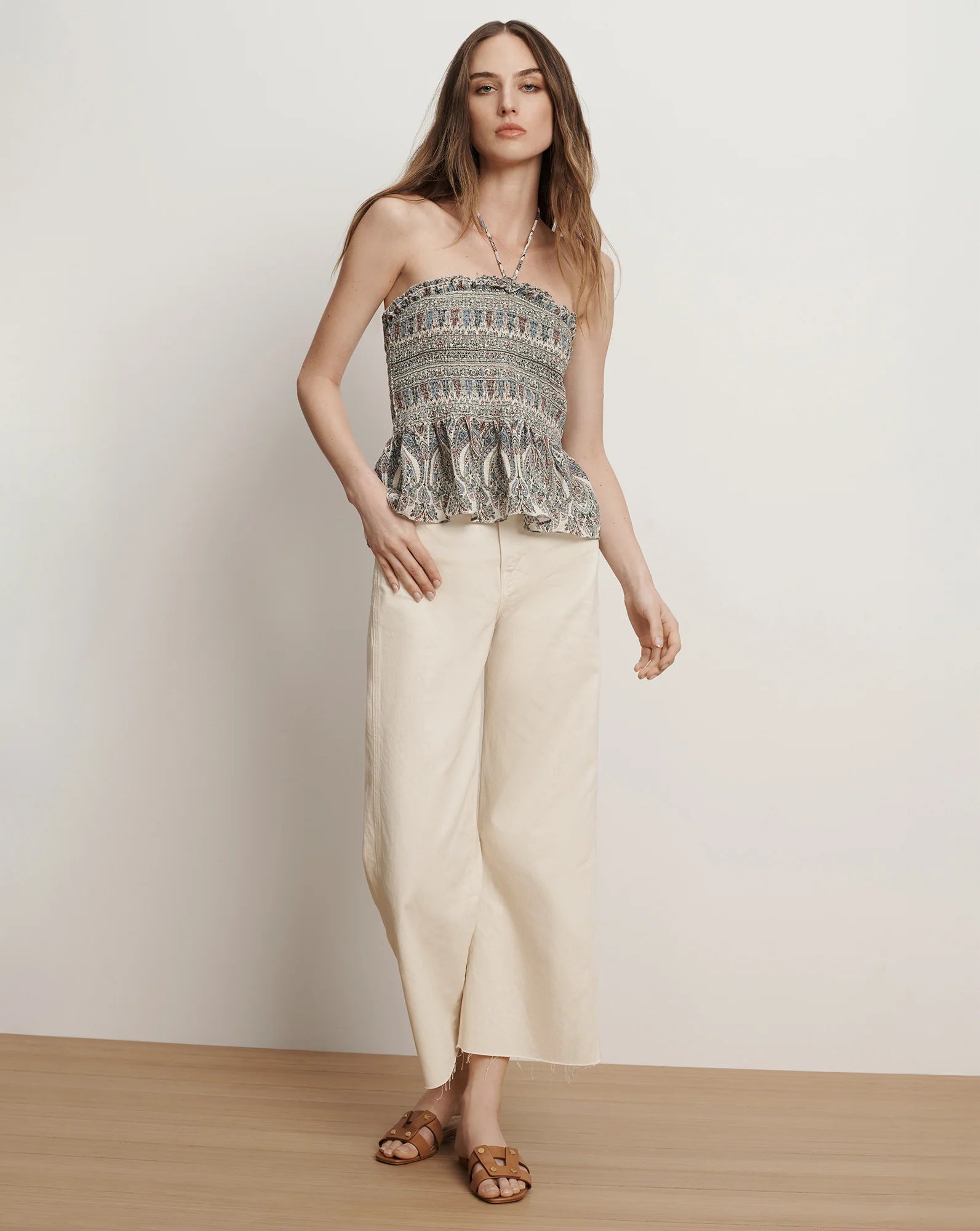 Damsey Smocked Halter Top