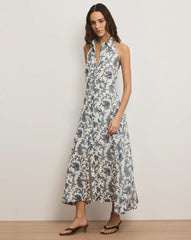 Mackey Paisley Halter Midi Dress